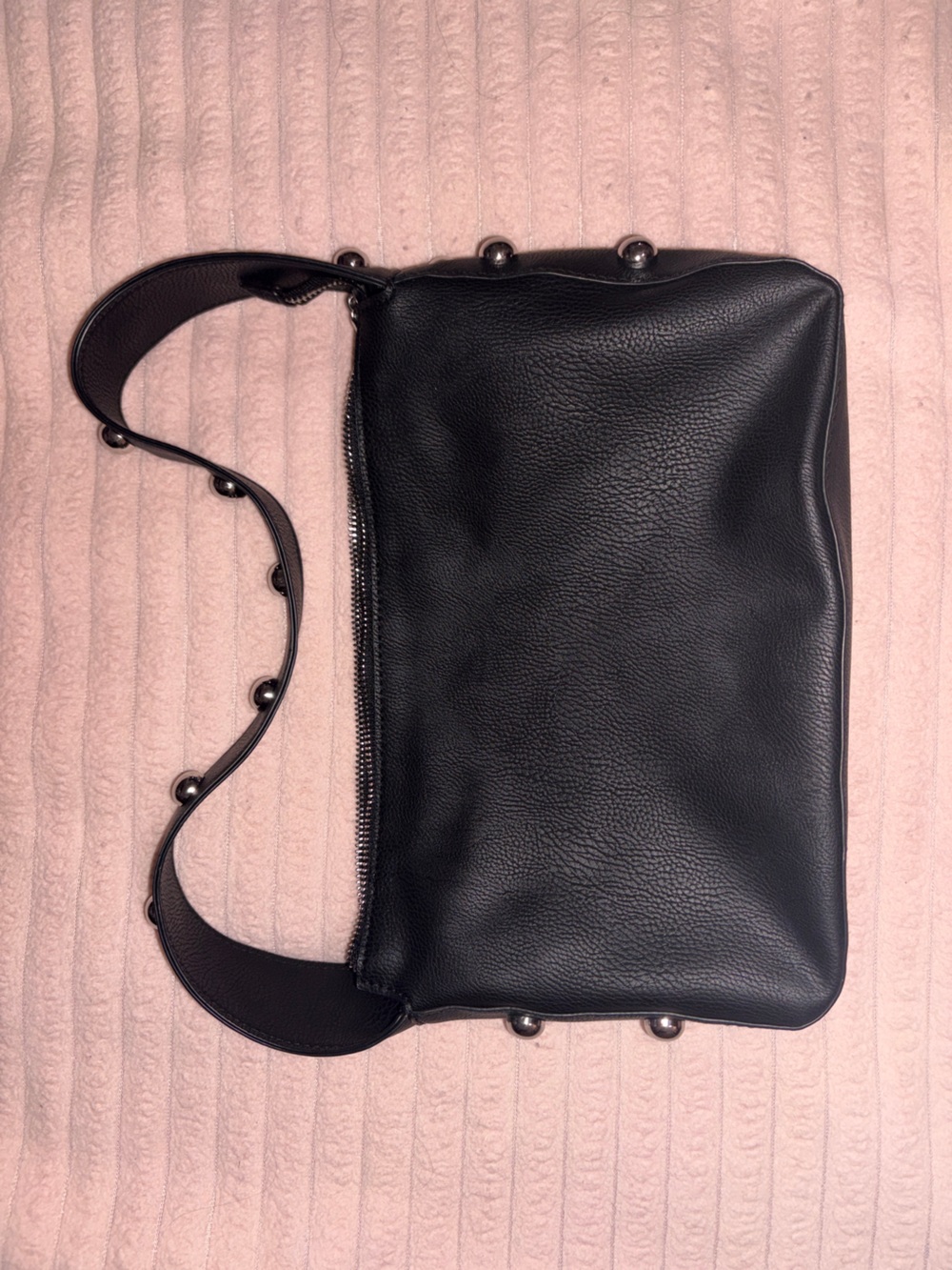 Universal Thread Black Shoulder Bag with Studded Strap